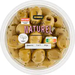 Jumbo Jumbo Olijven Naturel 140 g aanbieding