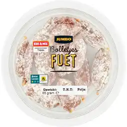 Jumbo Jumbo Bolletjes Fuet 65 g aanbieding