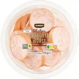 Jumbo Jumbo Plakjes Gekookte Worst 175 g aanbieding
