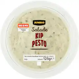 Jumbo Jumbo Salade Kip Pesto 125 g aanbieding