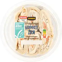 Jumbo Jumbo Wraphapje Gerookte Zalm met Roomkaas 110 g aanbieding