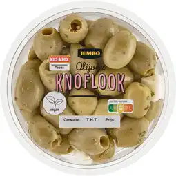 Jumbo Jumbo Olijven Knoflook 140 g aanbieding