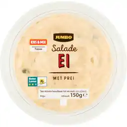Jumbo Jumbo Salade Ei met Prei 150 g aanbieding