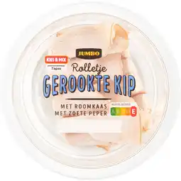 Jumbo Jumbo Rolletje Gerookte Kip met Roomkaas met Zoete Peper 80 g aanbieding