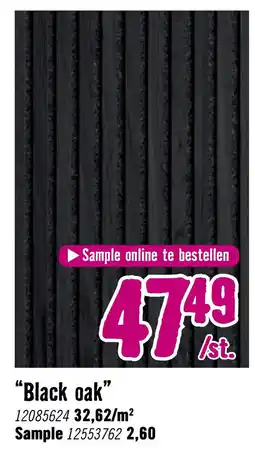 Hornbach Black oak aanbieding