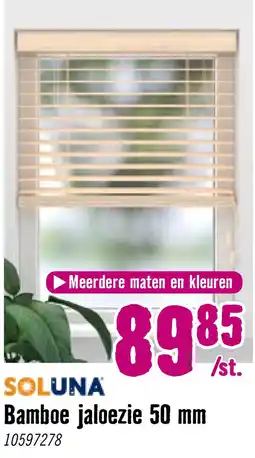 Hornbach soluna bamboe jaloezie 50 mm aanbieding