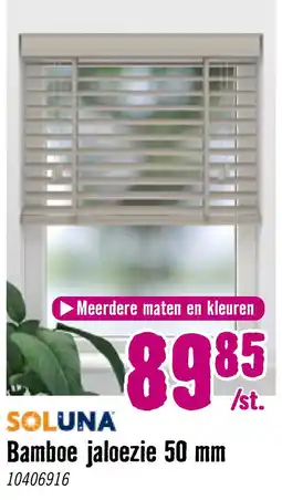Hornbach Soluna Bamboe jaloezie 50 mm aanbieding