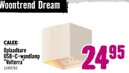 Hornbach Calex Oplaadbare USB-C-Wandlamp "Volterra" aanbieding