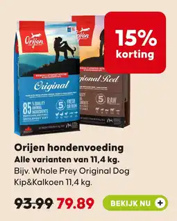 Pets Place Orijen hondenvoeding aanbieding