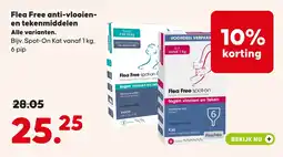 Pets Place Flea Free spot-on aanbieding