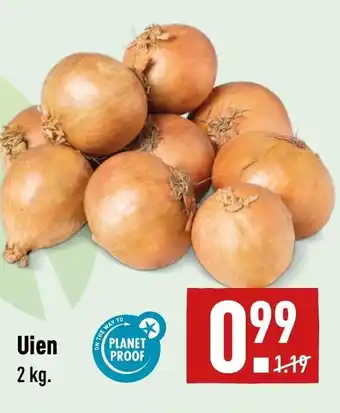 ALDI Uien 2kg aanbieding