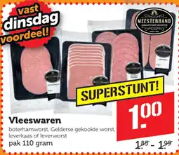 Coop meesterhand vleeswaren aanbieding