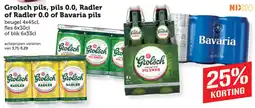 Coop Grolsch pils, pils 0.0, Radler of Radler 0.0 of Bavaria pils aanbieding