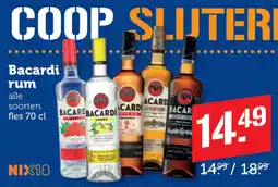 Coop Bacardi rum aanbieding