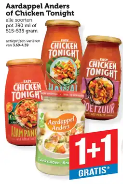Coop Aardappel Anders of Chicken Tonight aanbieding