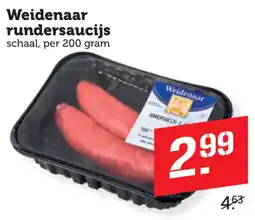Coop Weidenaar rundersaucijs aanbieding