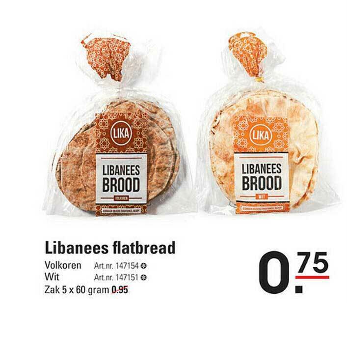 Libanees Flatbread aanbieding bij Sligro
