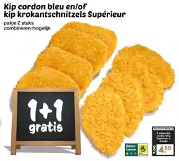 De Boerenschuur kip cordon bleu en/of kip krokantschnitzels supérieure aanbieding