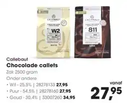 HANOS Callebaut Chocolade calllets aanbieding