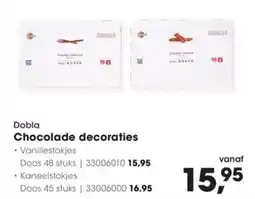 HANOS Dobla Chocolade decoraties aanbieding
