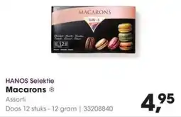 HANOS Hanos Selektie Macarons aanbieding