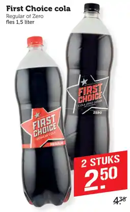 Coop First Choice cola aanbieding