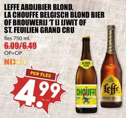De Boerenschuur leffe abdijbier blond, la chouffe belgisch blond bier of brouwerij 't ijwit of st. feulien grand cru aanbieding