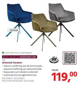 HANOS Kaja Armstoel Corazon aanbieding