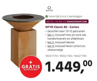 Ofyr classic 85 - corten