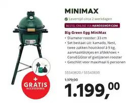 HANOS Big Green Egg Minimax aanbieding
