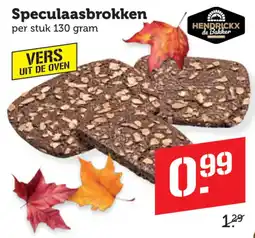 Coop Hendrickx de Bakker speculaasbrokken aanbieding
