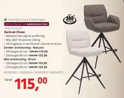 HANOS Select Furniture Barkruk Chase aanbieding