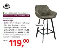 HANOS Select Furniture Barkruk Syll aanbieding