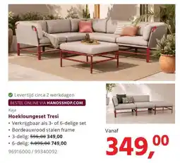 HANOS Kaja Hoekloungeset Tresi aanbieding