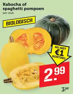 Coop Kabocha of spaghetti pompoen aanbieding