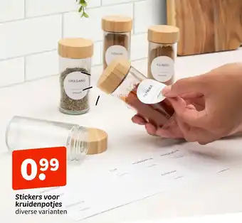 Stickers voor kruidenpotjes