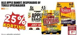De Boerenschuur apple bandit, desperados of texels speciaalbier aanbieding