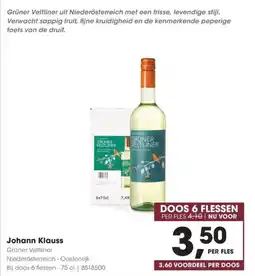 HANOS Johann Klaus Gruner Veltliner aanbieding