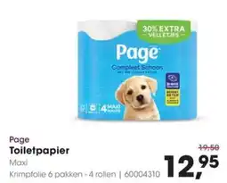 HANOS Page Toilet papier aanbieding