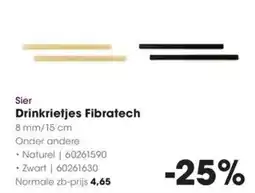HANOS Sier Drinkrietjes Fibratexch aanbieding