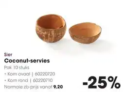 HANOS Sier Coconut-servies aanbieding