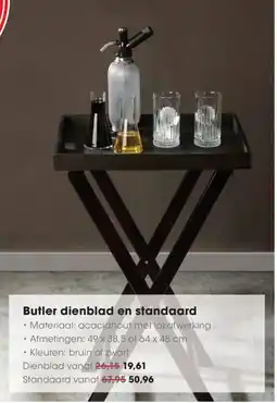 HANOS Butler Dienblad en Standaard aanbieding