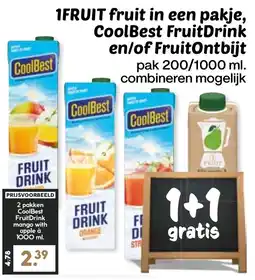 De Boerenschuur CoolBest FruitDrink aanbieding