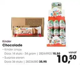 HANOS Kinder Chocolade aanbieding