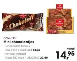 HANOS Côte d'Or Mini chocolaatjes aanbieding