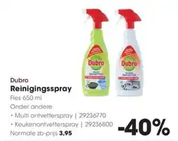 HANOS Dubro Reinigingsspray aanbieding
