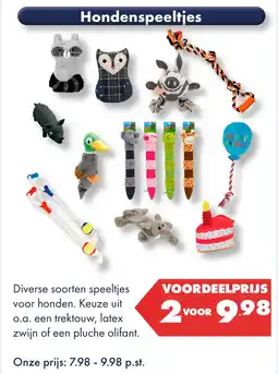 Huisdier Voordeelshop Hondenspeeltjes aanbieding