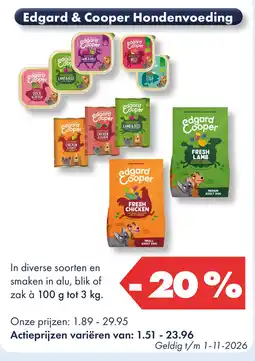 Huisdier Voordeelshop edgard & cooper hondenvoeding aanbieding