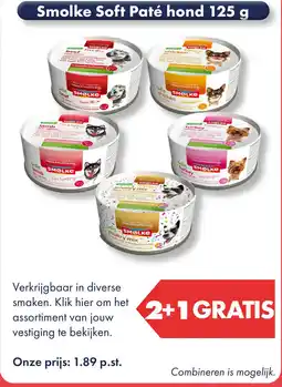 Huisdier Voordeelshop Smolke Soft Paté hond aanbieding
