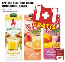 De Boerenschuur Appelsientje fruit drink en/of dubbeldrank aanbieding